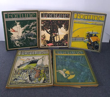 Fortune magazine lot of 5, 1930, 1931, vintage, Art Deco, Ads, Great Depression picture