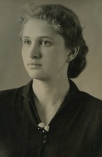 Beautiful girl portrait ussr vintage photo picture