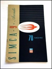 1955 Simca 9 Aronde 20-page Original Vintage Car Sales Brochure Catalog picture