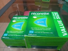 Nicorette Nicotine Gum 4mg, 105×3= 315 Pieces Fresh Mint, (NO TARIFF) picture