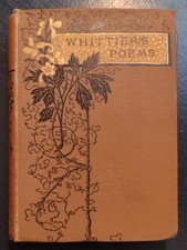 Whittier's Poems, Riverside Press, Cambridge 1886 picture