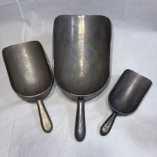 3 Vintage TACUCO Wearever Aluminum SCOOPS Ice Candy Grain Large 5282 5281 5280 picture