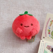 San-X Sumikko Gurashi Tomato Vegetable Tenori Plush Doll Toy 6CM picture