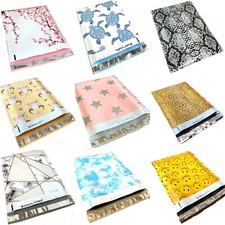 100 Designer Poly Mailers Plastic Envelopes Shipping Bags Custom #SmileMail® picture