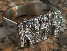 KISS Logo Ring Diamond Cut Stones (Stainless Steel) picture