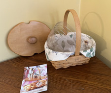 Longaberger 1999 Horizon of Hope Combo Set Oval Basket w/ Liner, Lid, Protector picture