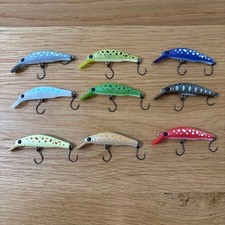 Halcyon System Dens MD60S Area 9 Piece Set Colorful Minnows for Trout Fishing picture