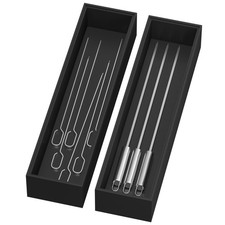 Bamboo Kitchen Drawer Organizer Set, 2 Pack, 12