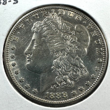 1888-S $1 Morgan Silver Dollar, Details Coin, Better Date (90873) picture