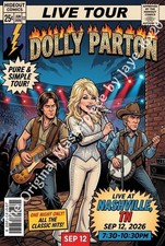 Dolly Parton's final full concert the Pure & Simple Tour 24x36 comic poster picture
