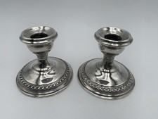 Vintage Pair Weighted Sterling Silver (.925) Candlesticks picture