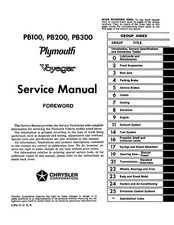 1974 Plymouth Voyager Van Service Manual picture