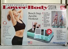 Vintage Jane Fonda Bench Step & Riser Set 2-Tier Fitness Gym Training NO VHS picture
