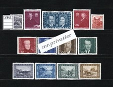 LIECHTENSTEIN 1943 - Complete Year.  MNH.  €44 picture