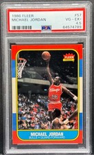  1986-87 Fleer Basketball - Michael Jordan - Rookie Card #57 RC - PSA 4.5 VG-EX+ picture