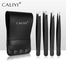 4PCS Professional Eyebrow Tweezers Set Precision Hair Removal Slant Point Tool picture