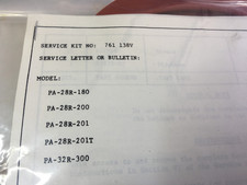 Piper PA-28R1 Backup Gear Extender Replacement Kit  761-138 picture