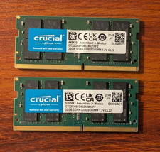 Micron Crucial 64GB 32GBx2 DDR4 3200 SoDIMM MicroPC Laptop Memory picture