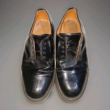 VINTAGE Solovair Hi Shine Gibson Derby Black picture