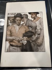 1908 J.C. Leyendecker Pay Day Print Thirty Favorite Paintings P.F. Collier picture