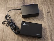 TP-LINK Omada TL-POE150S Gigabit PoE Injector Black Power Over Ethernet Adapter picture