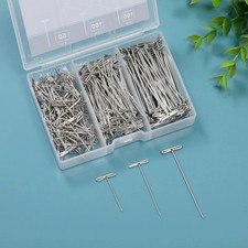 250Pcs T Pins, 1inch /1.5inch/ 2 inch T-Pins,Stainless Steel T Pins Silver picture