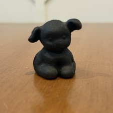 Hubley Hines Griswold Cast Iron Puppy Dog Vintage Black Mini Paperweight picture