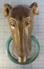 RARE Greyhound / Whippet K. McGuire Dog Door Knocker Cast Resin #296 2016 picture