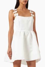 ELLIATT Enchantment Size Large Bows Straps Mini Dress Bridal Bachelorette picture