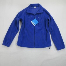 Columbia Womens Jacket XL Benton Springs Full Zip Fleece Grand Canyon Blue New picture