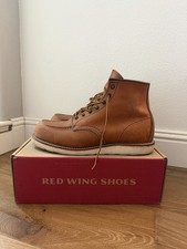 Red Wing Shoes 10875 Brown Leather Moc Toe Lace-Up Work Boots Men's 10.5 D picture