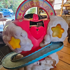 Care Bears 1984 Vintage Care-a-Lot Cloud Rainbow Playset Pink Heart Lock picture