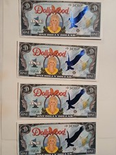 2012 Dollywood Dollars $1 Four Dolly Dollar with Envelope picture