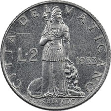 Vatican City - 2 Lire - 1953 - Pius XII picture