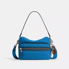 COACH Dakota Crossbody Bag Signature Nylon Pacific CER09 MA0 Auth New from JP picture