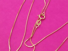 Solid 10k gold Chain Necklace Box chain Rope chain Cable chain 10kt gold picture