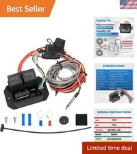 12V/24V Digital Electric Radiator Fan Controller Switch Kit with Adjustable T... picture