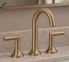 Brizo Odin Widespread Bathroom Sink Faucet Brushed Gold WaterSense 65375LF-GL picture
