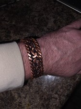 handmade tig welded copper bracelet picture