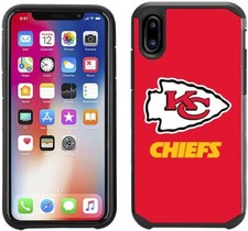 NFL Licensed Case for iPhone Xs Kansas City Chiefs -Slim Lightweight Red Black   picture