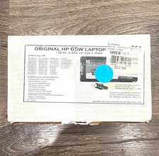 HP 65W Laptop Power Adapter 18.5V 4.94A 1.7mm Tip MPN 463958-001 picture