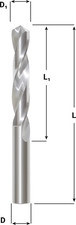 #3 (.2130) Dia solid carbide jobber/twist drill picture