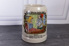 Vintage Gerz 0.5L German Beer Stein Frau Wirtin Medicus Risque Mug Germany picture