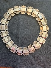 Vintage Taxco Mexico Hector Aguilar 1940s silver choker necklace picture