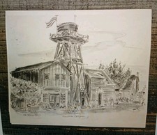 On Albion Street  Mendocino California Vintage Print 4x5 picture