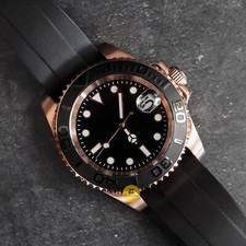 Custom Made 40mm Rose Gold Black YM Style Watch w/ NH35 Movement picture