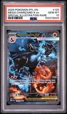2025 Pokemon Phantasmal Flames Mega Charizard X ex #125 SIR – PSA 10 picture
