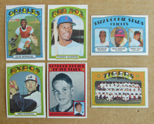 1972 TOPPS BASEBALL CARD SINGLES #261-520 COMPLETE YOUR SET U-PICK CHOOSE picture