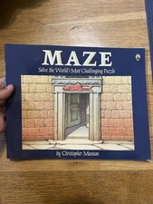 Maze: Solve the World's Most Challenging Puzzle Christopher Manson Book [GOOD] picture