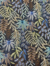Stunning Designer Embroidery linen cotton blend- by the yard picture